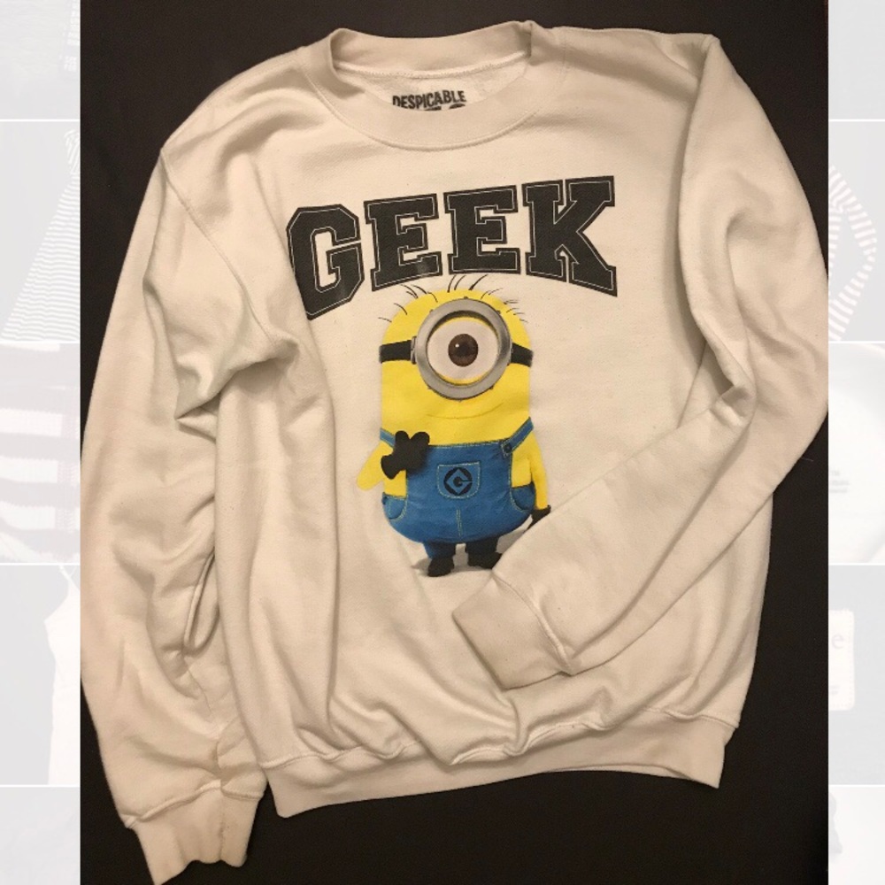 Despicable Me “Geek” Crew Neck Sweatshirt